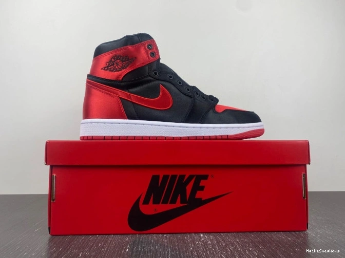 MaikeSneakers Air Satin Bred 1 OG Jordan High FD4810-061 WMNS 0711
